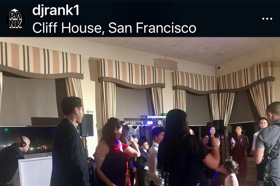 Wedding Reception, Cliffhouse