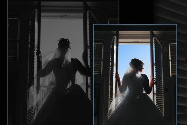 The Bride at Z Window - Z Mansion, Tucson, Arizona