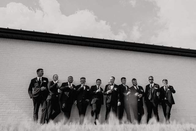 Groomsman on our building