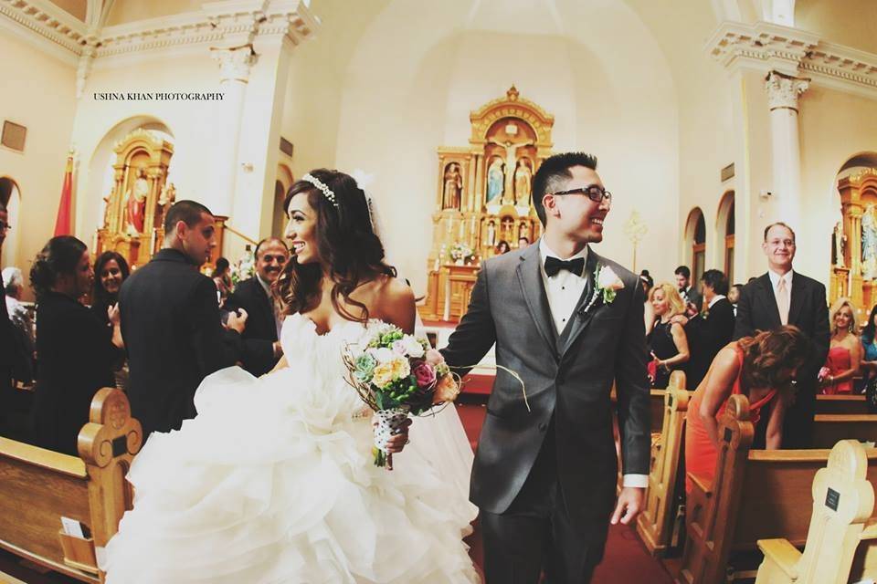 Wedding day joy