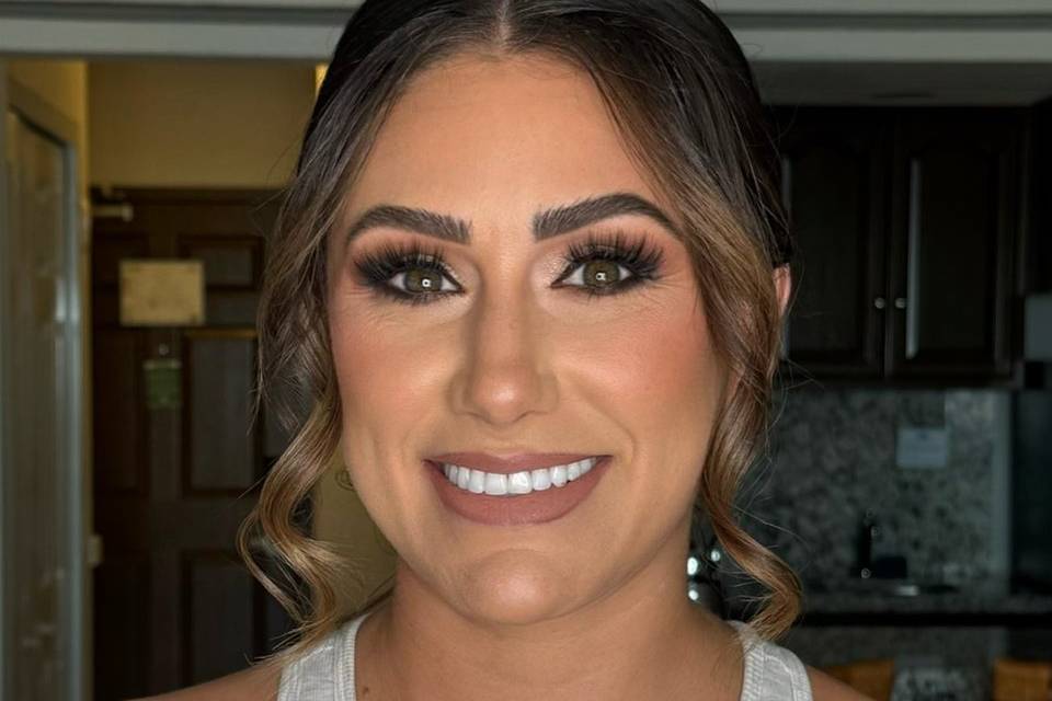 Trial makeup , she is pretty