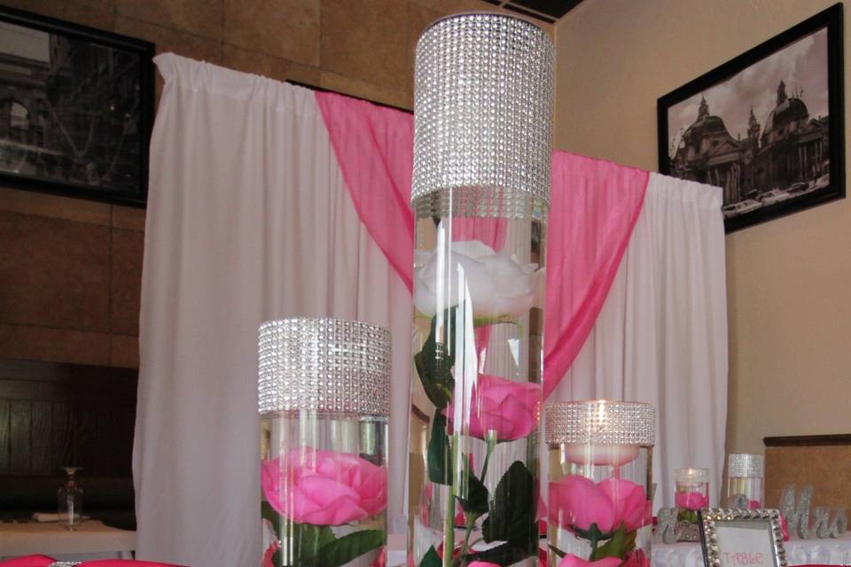 Fuchsia Reception Decor