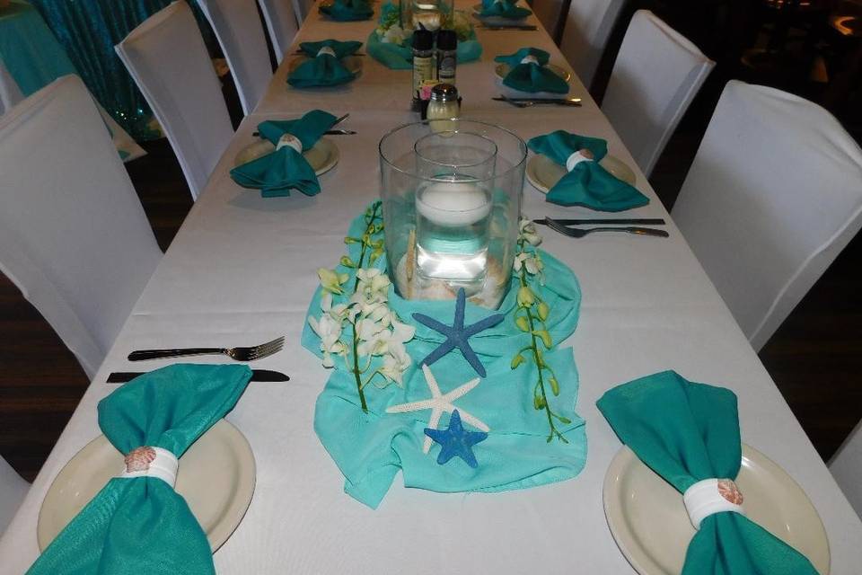 Teal & Navy Reception