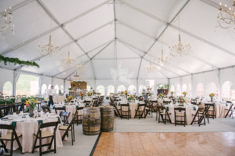 Tented reception