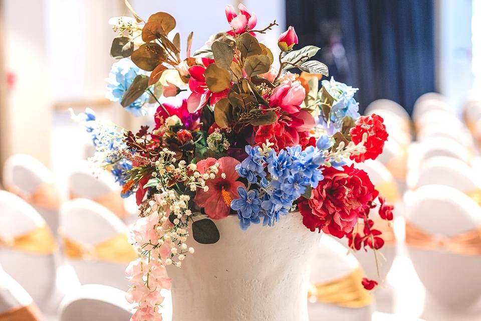 Vase with Floral Styling