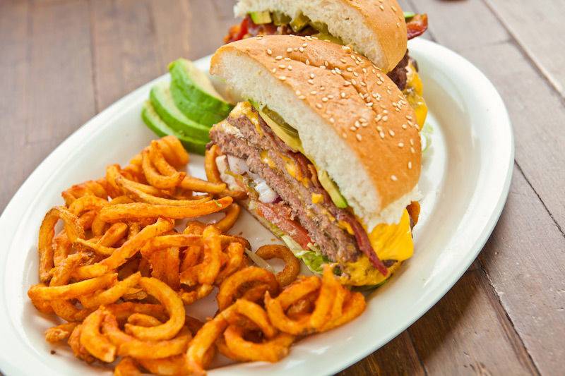 Tex-Mex Burger with Curly Fries