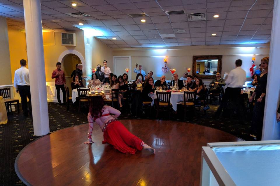 Dancing at a rehersal