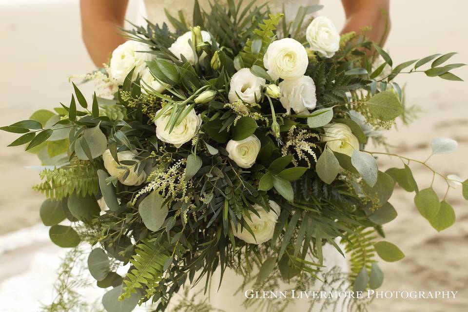 Bride's greenery bouquet