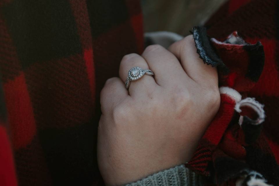 Close up of the ring