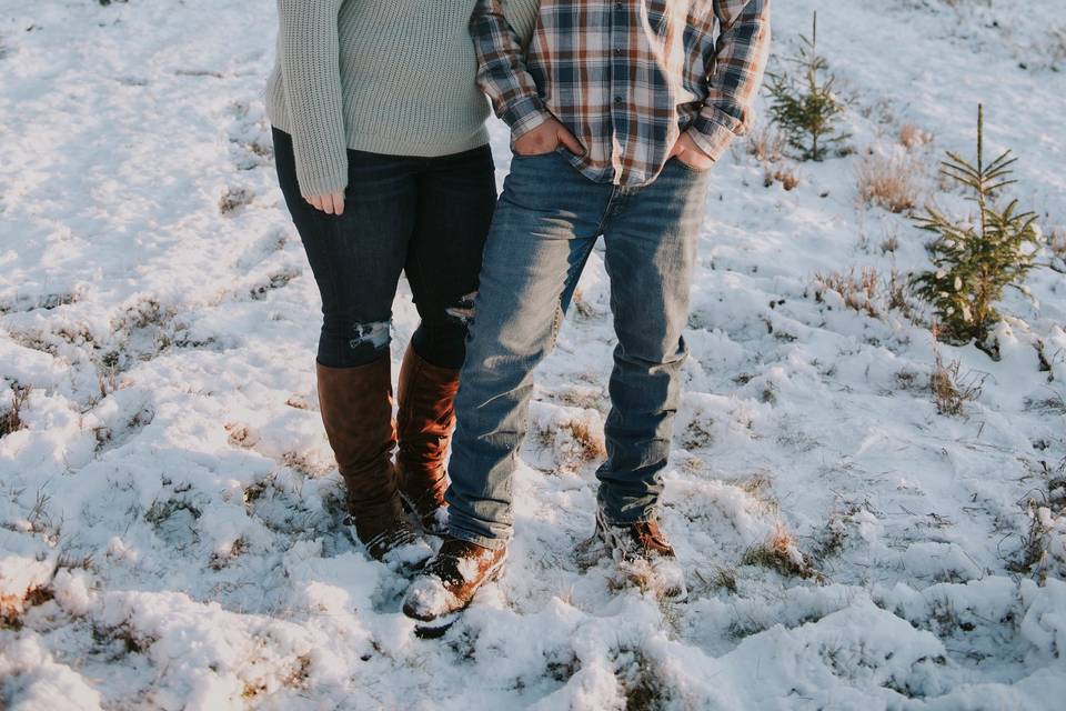 Couple in the snow