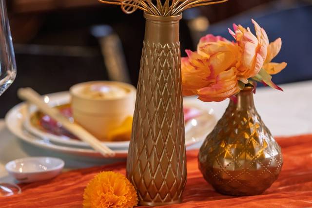 Red-gold centerpieces