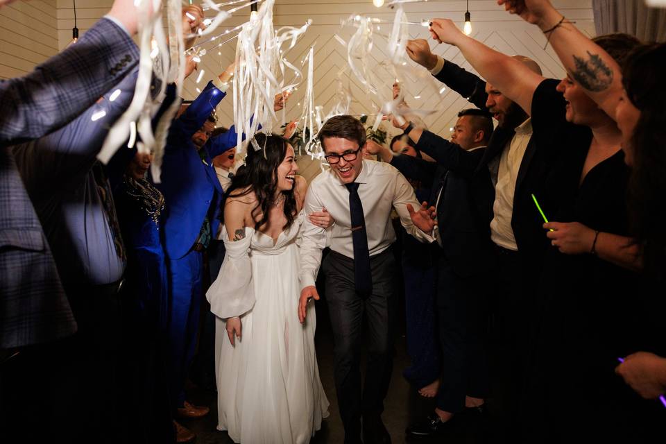 Michelle and Jason - send off