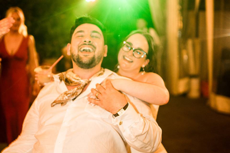 Melody & Austin on dancefloor