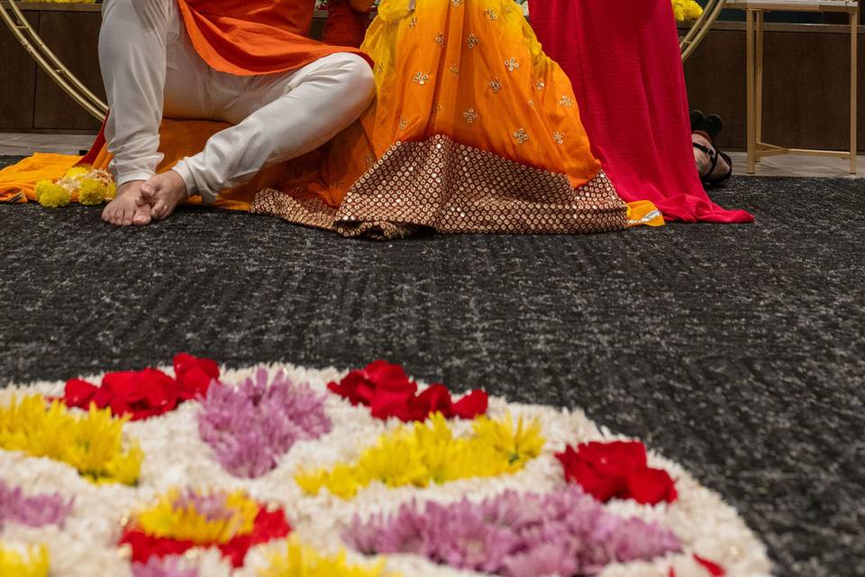 Indian Haldi photo with Shi
