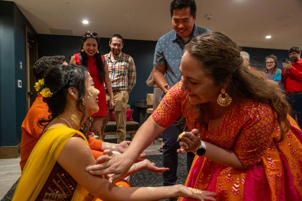 Indian Haldi ceremony