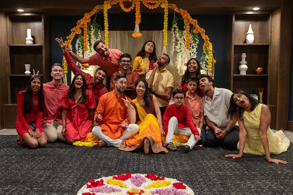 Indian Haldi ceremony