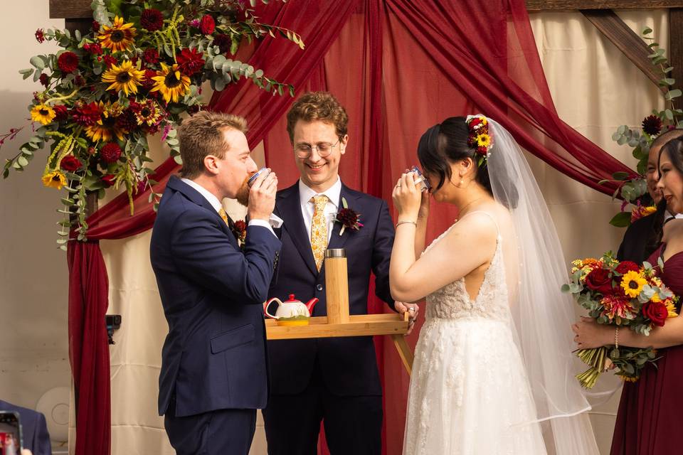 Tea drinking unity ceremony