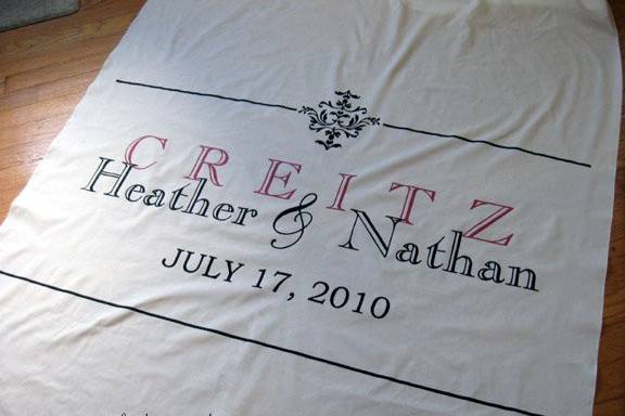 personalized aisle runner