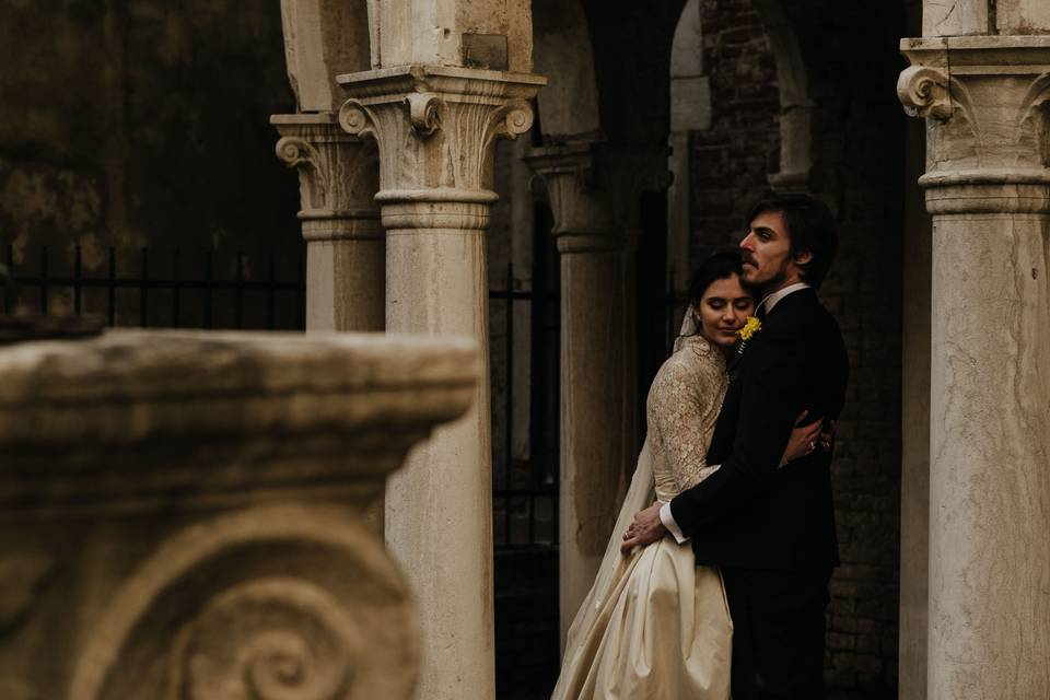 Venice bride and groom