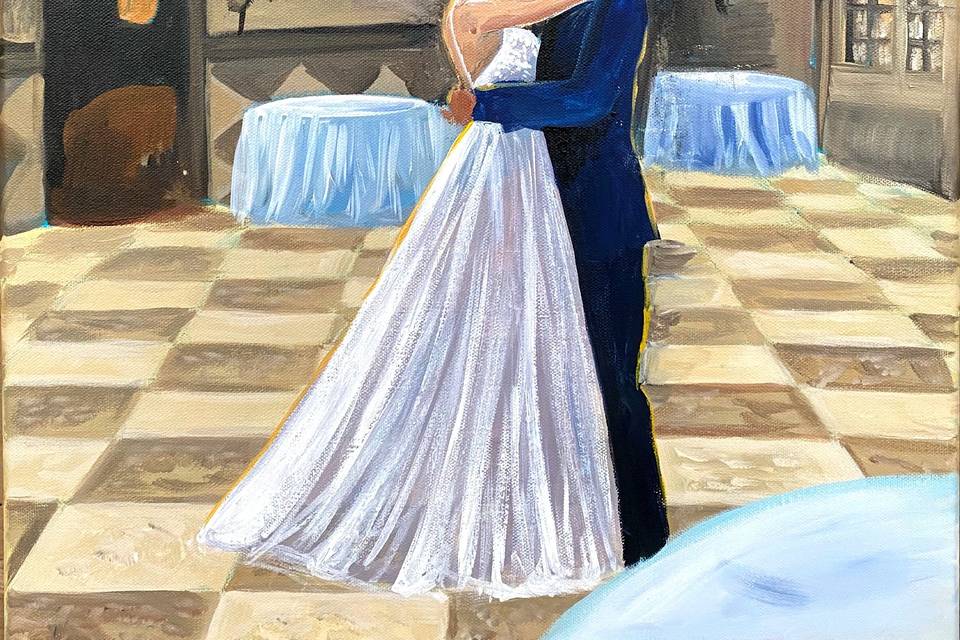 The couples' first dance