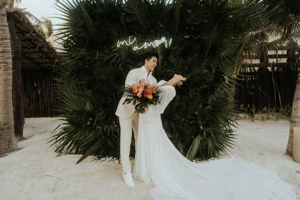 Tropical photowall