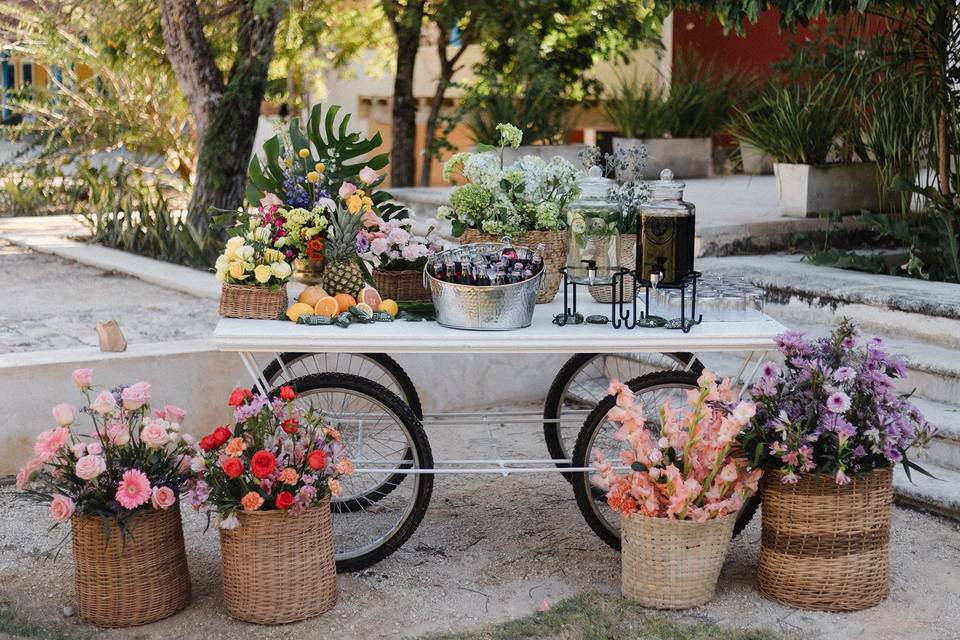 Welcome drink cart