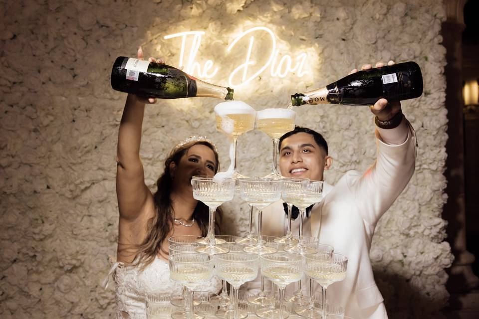 Champagne tower