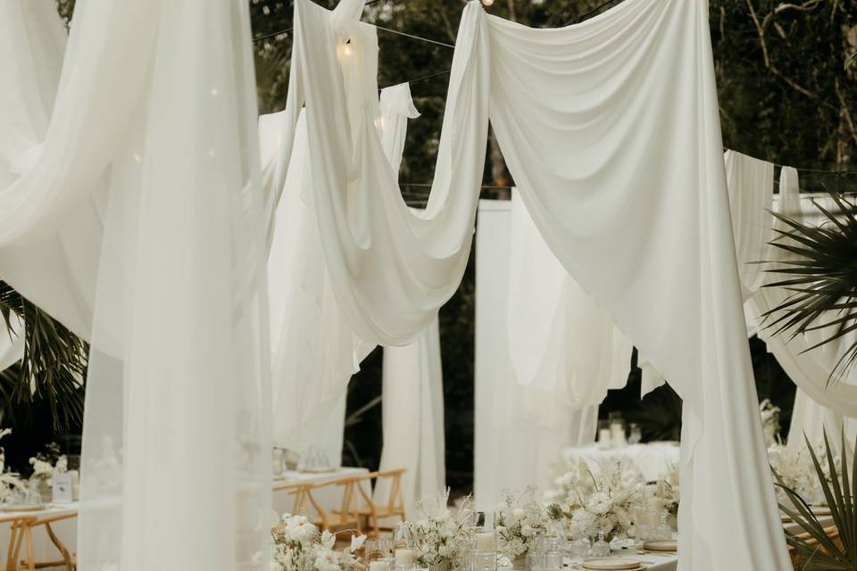 Hanging fabric