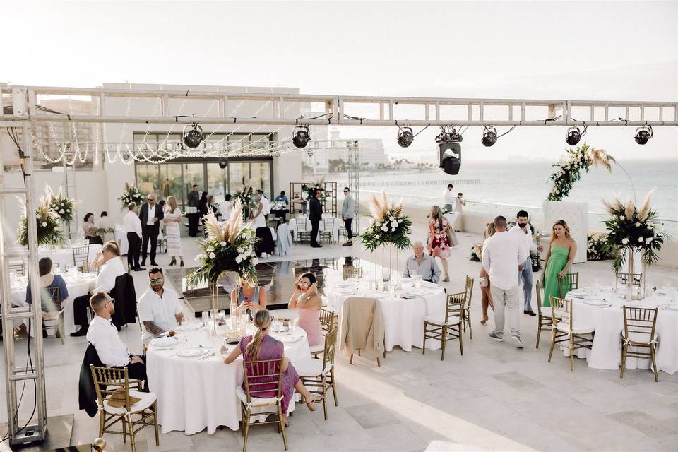 Rooftop wedding