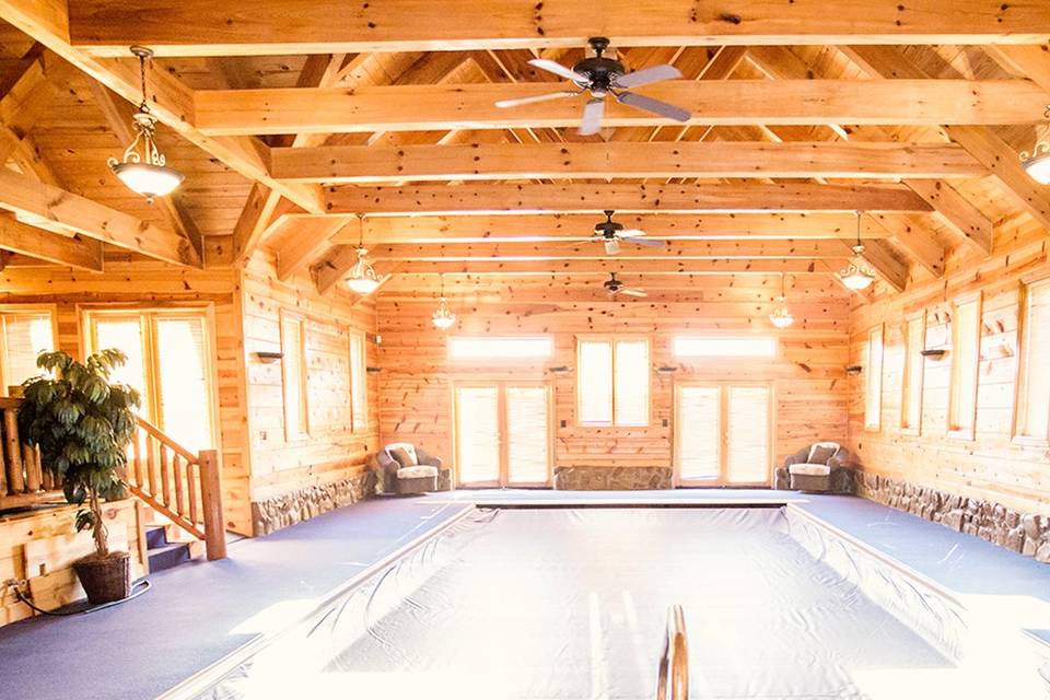 Indoor pool and hot tub