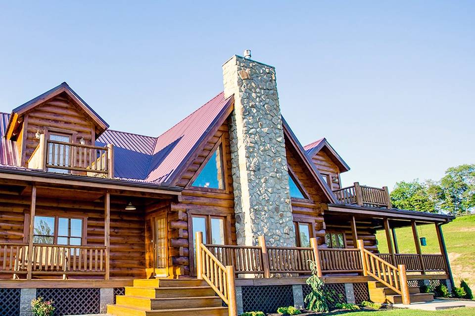 3 Story Modern Log Cabin