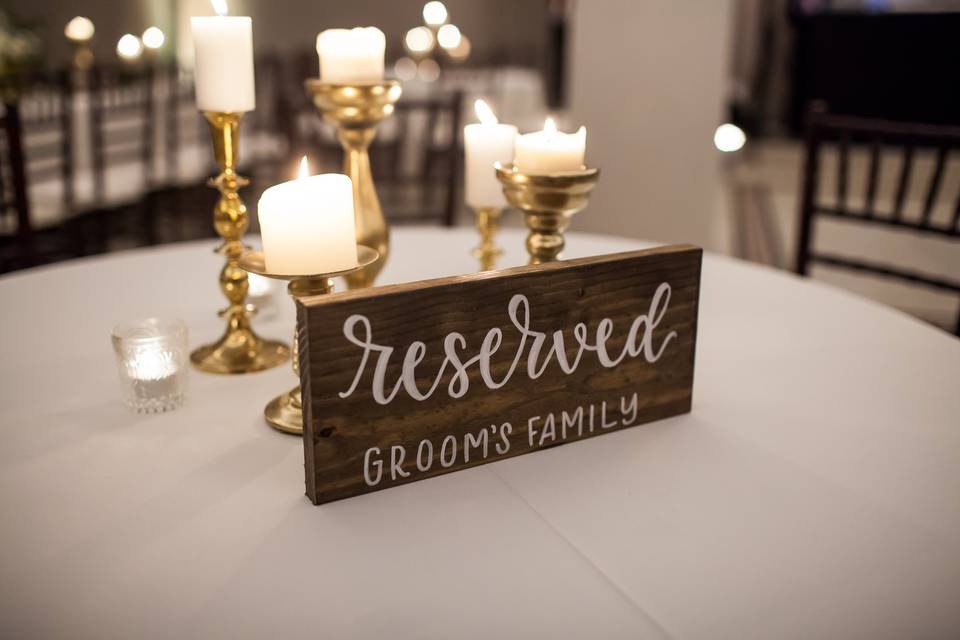 Reception Decor