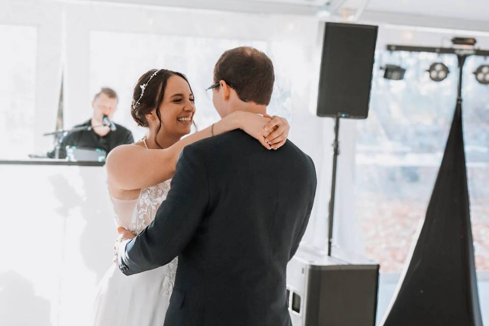 Singing a first dance!