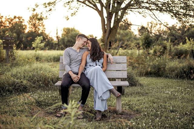 Evening engagement session