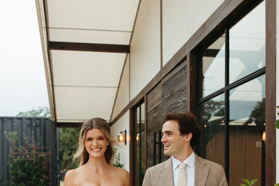 All wedding smiles