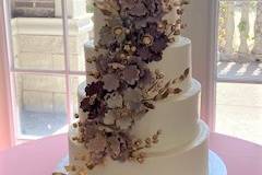 Purple cascading