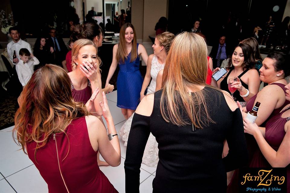 Ladies on the dance floor