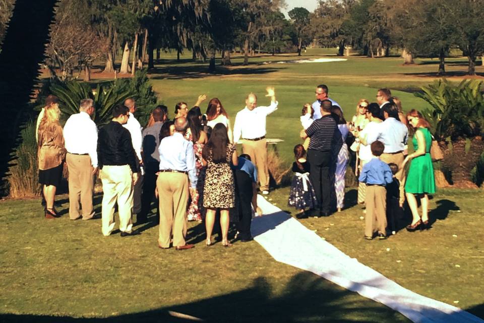 Fall wedding at the Eagles Golf Club