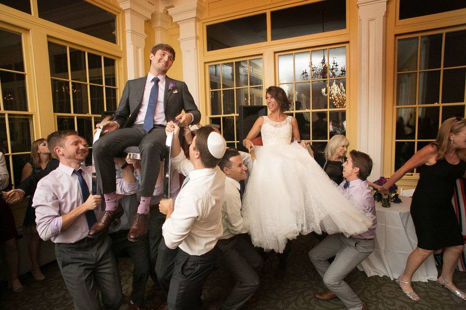 Lifting the newlyweds