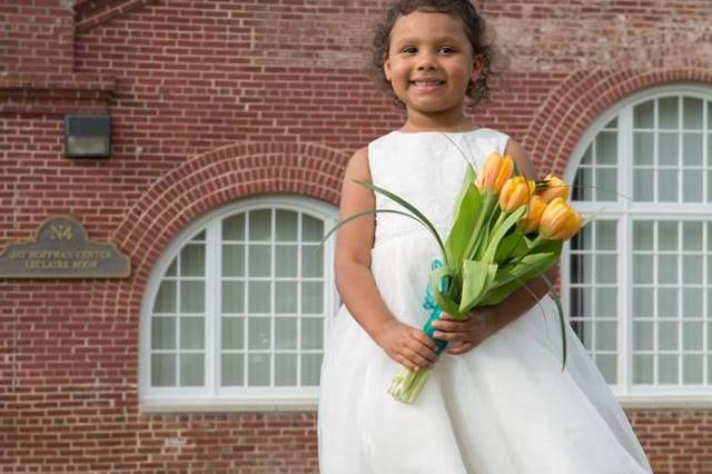 Flower Girl with Tulips