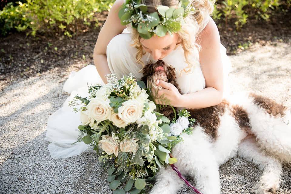 Neutrals w/ Succulent Bouquet