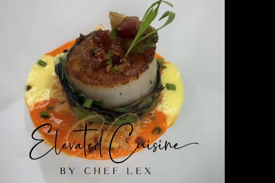 Beautiful Scallop Appetizer