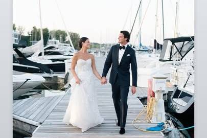 Happy couple on our docks