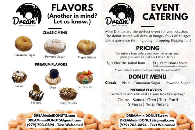 Menu and Pricing - Feb 2023