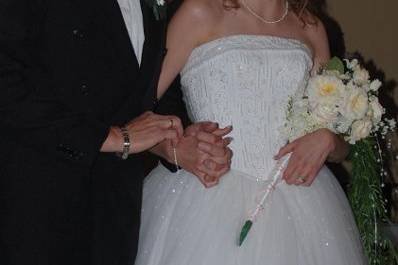 Emotions run high as Daddy walks his little girl down the aisle.