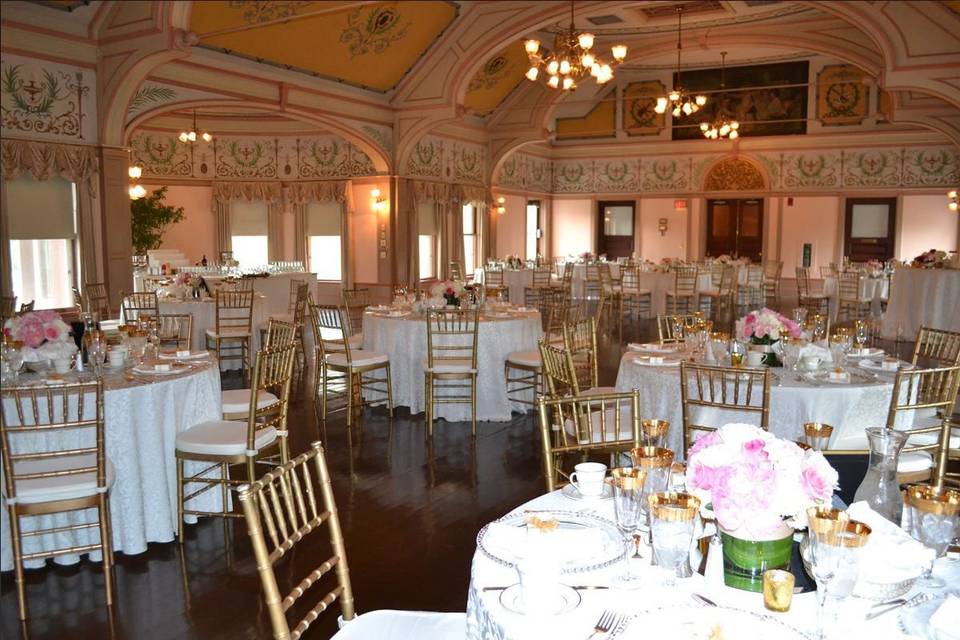 Wedding reception area