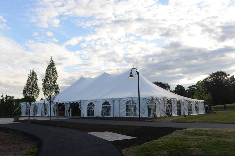 The Roger  Williams tent space