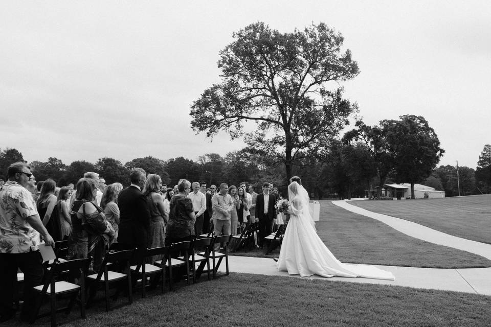 Pond side ceremony