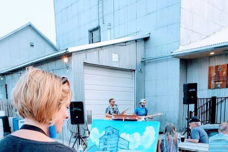 Live concert painting