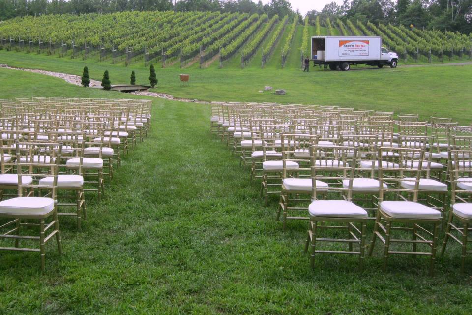 Outdoor Wedding Set Up